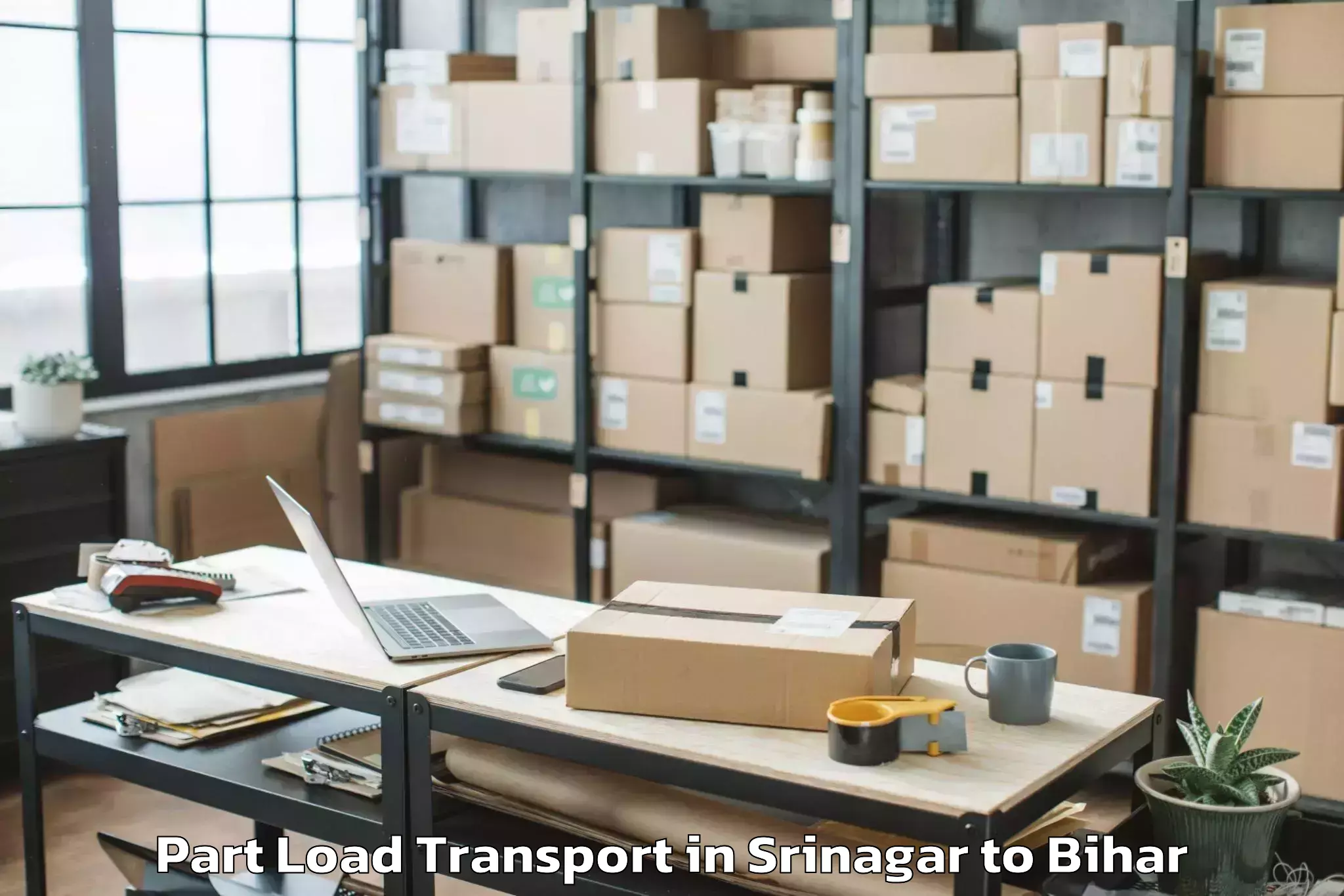 Top Srinagar to Simri Bakhtiarpur Part Load Transport Available